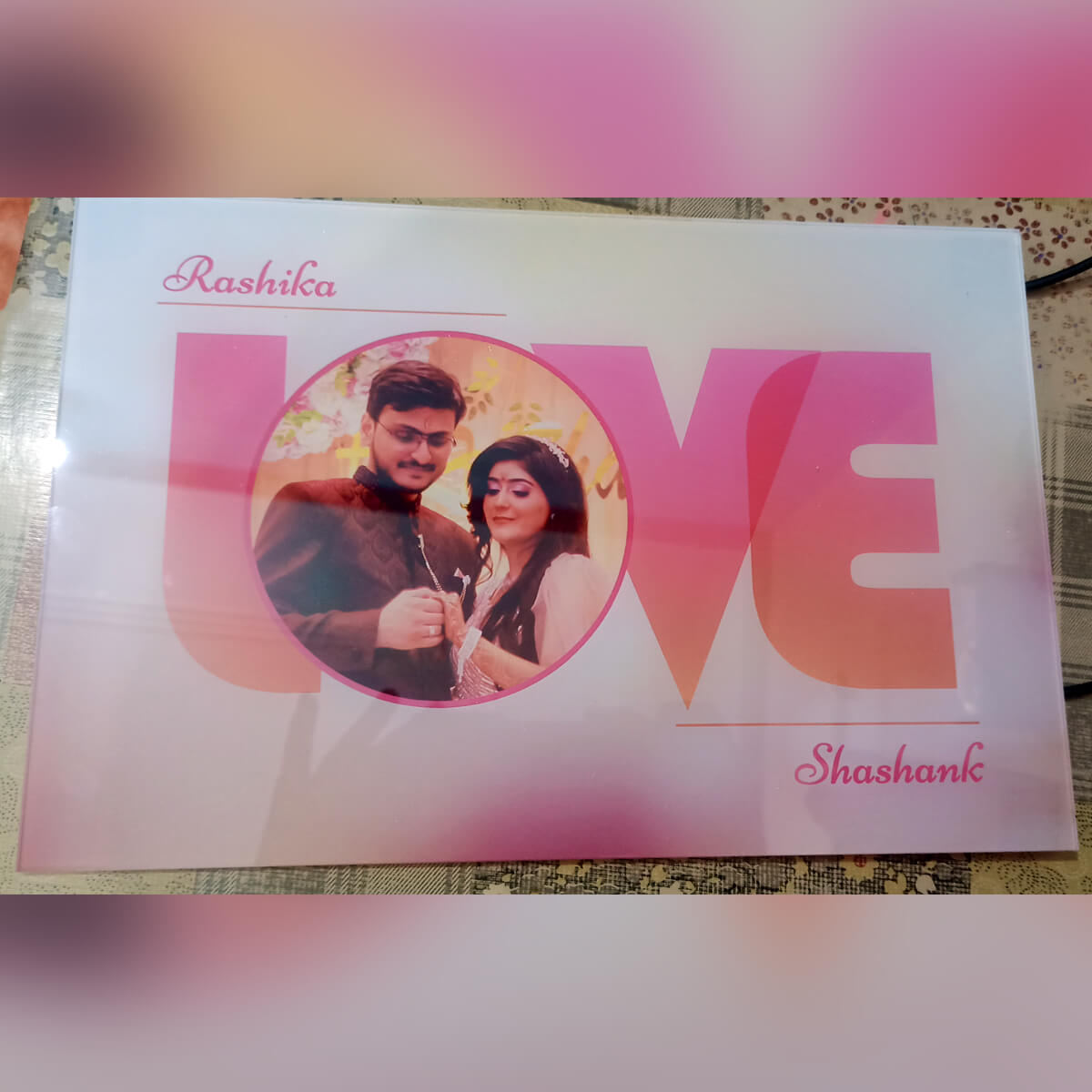 Acrylic Photo Frame Customer Image Review 61
