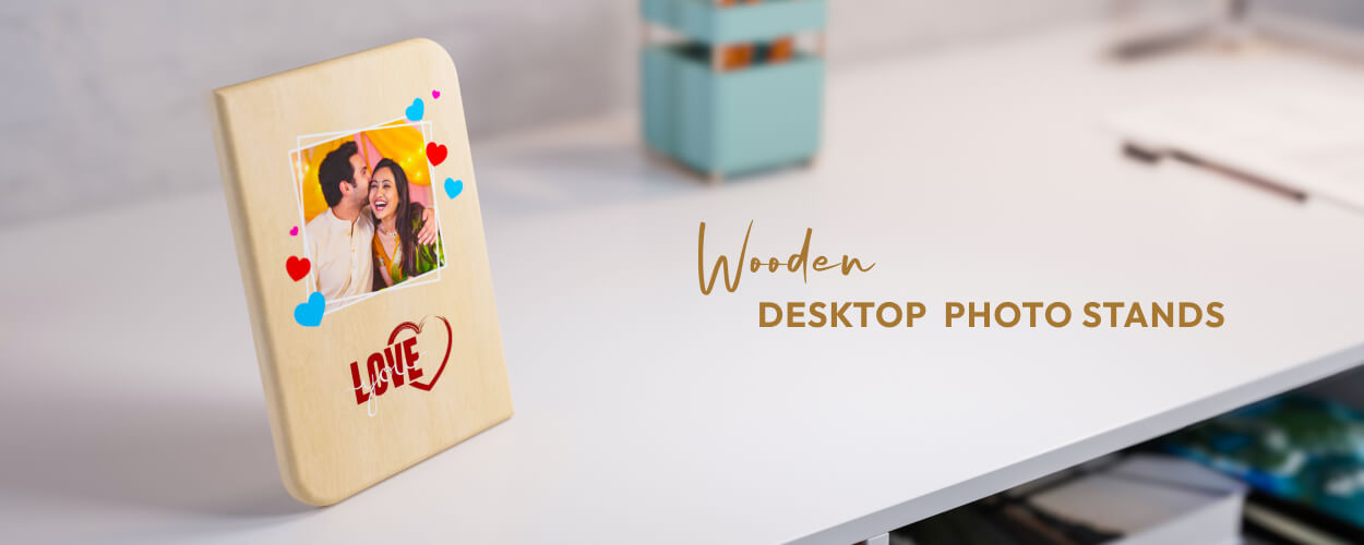 Custom Wooden Photo Stands