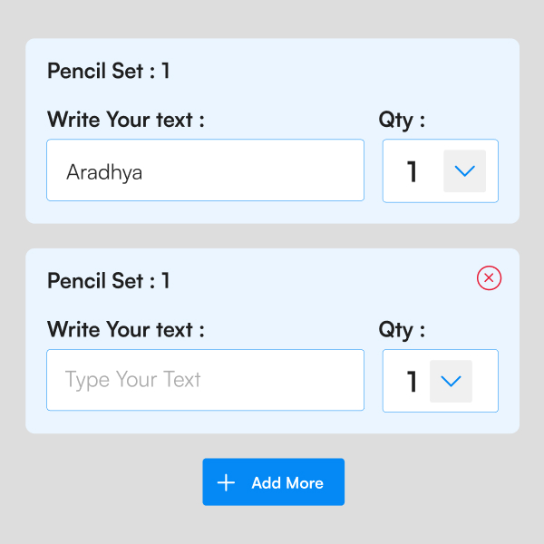How to Order Name Pencils Step 2
