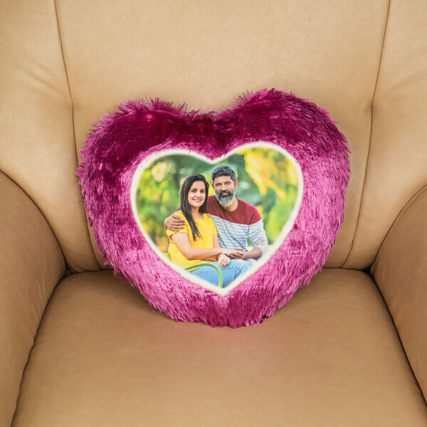 Heart Shaped Fur Pillows