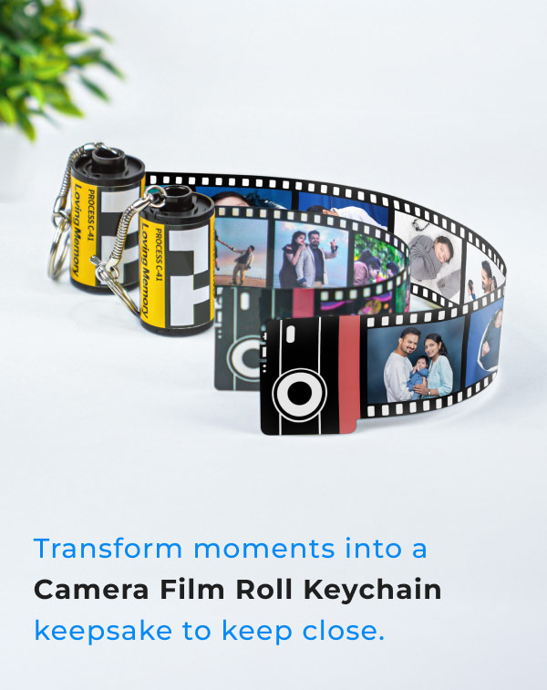 Explore Camera Film Roll Keychains