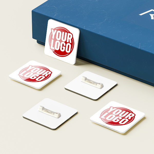 Pin Logo Badge - Square Badge Preview 1