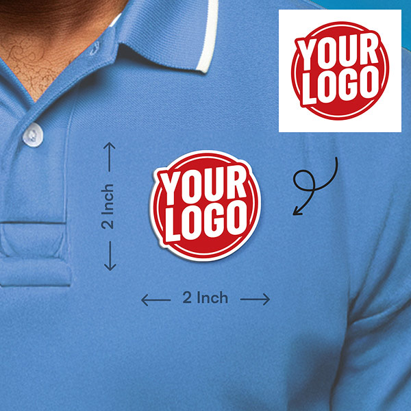 Magnetic Logo Badge - Square Badge Logo Cut Preview 2
