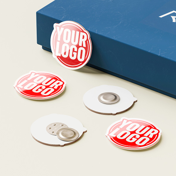 Magnetic Logo Badge - Square Badge Logo Cut Preview 1
